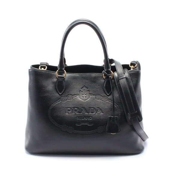 Prada Leather Handbag Black - Picture 1 of 7